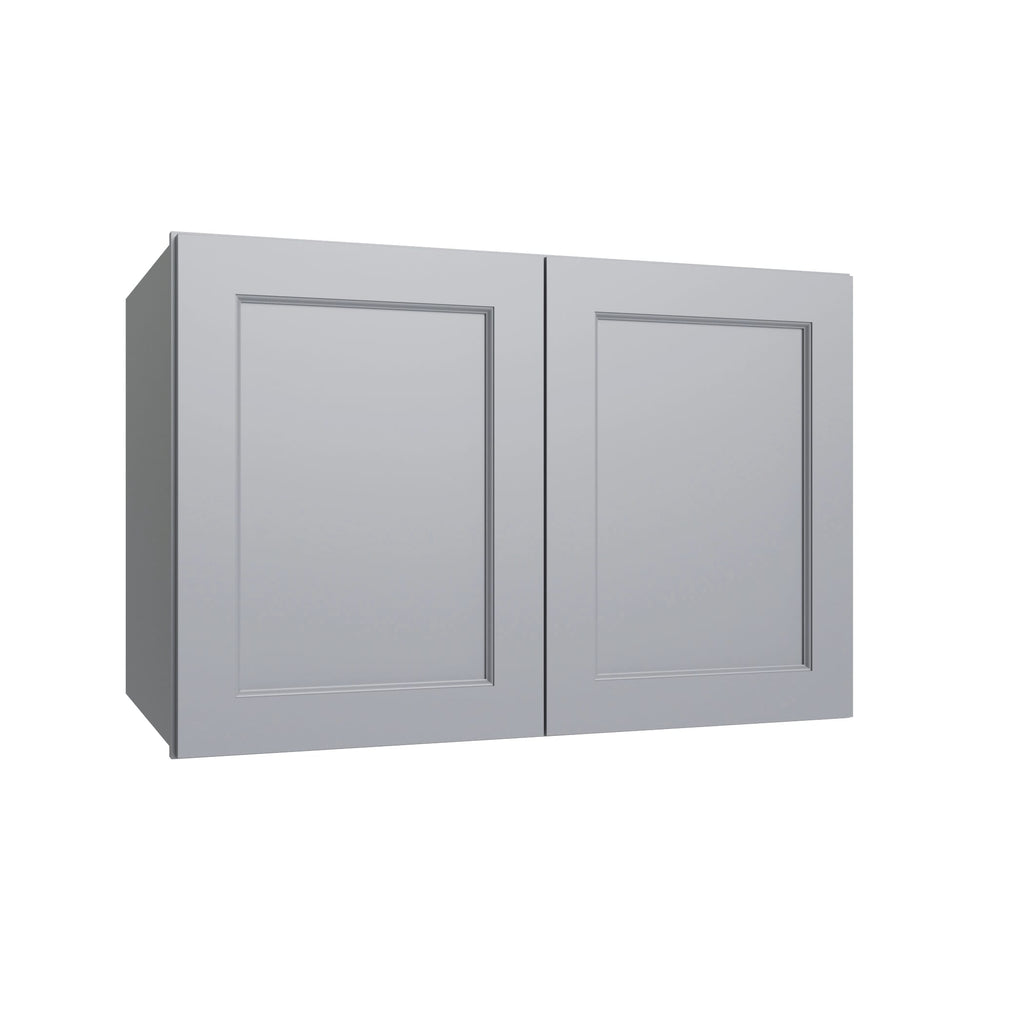 KCD Brooklyn Modern Gray Deep Wall Cabinet - 36" W x 18" H x 24" D - product photo