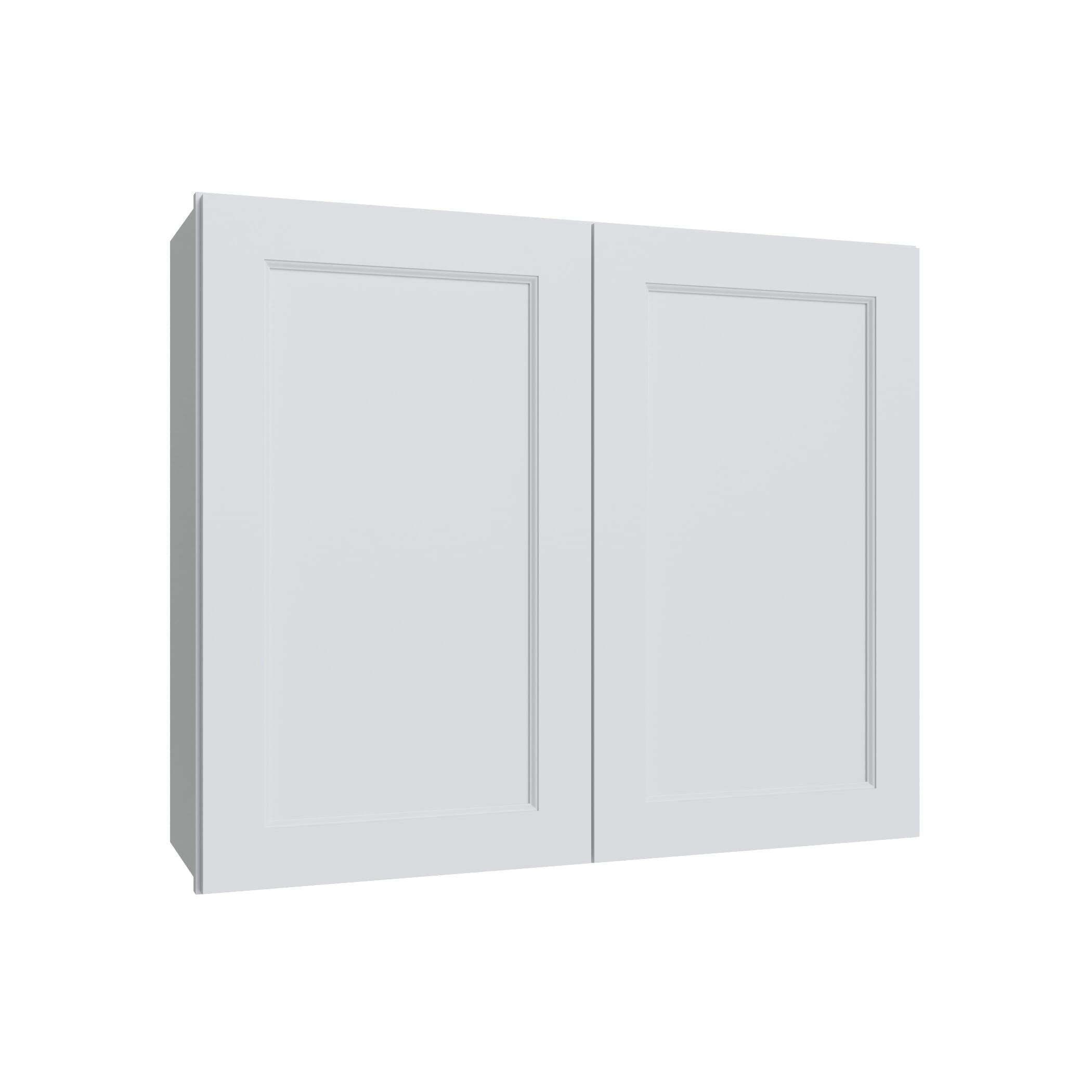 KCD Brooklyn Bright White Double Door Wall Cabinet - 36" W x 30" H - product photo