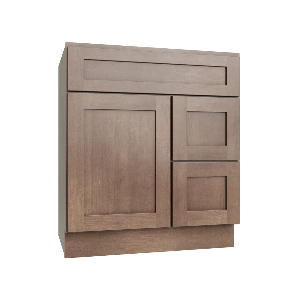 KCD Shaker Kodiak Vanity Sink Base Right Drawer Stacking Cabinet - 30" W - product photo