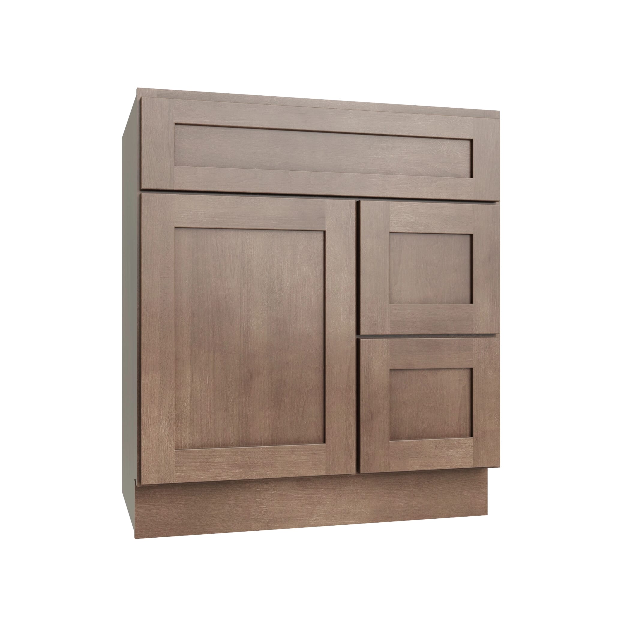 KCD Shaker Kodiak Vanity Sink Base Right Drawer Stacking Cabinet - 30" W - product photo