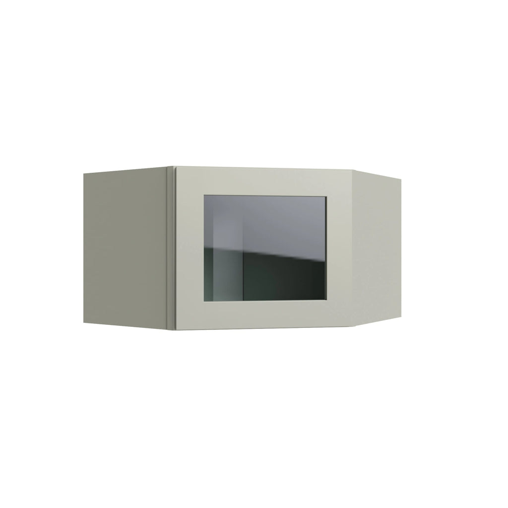 KCD Shaker Moss 15" Corner Wall Stacking Cabinets - 24" W - product photo