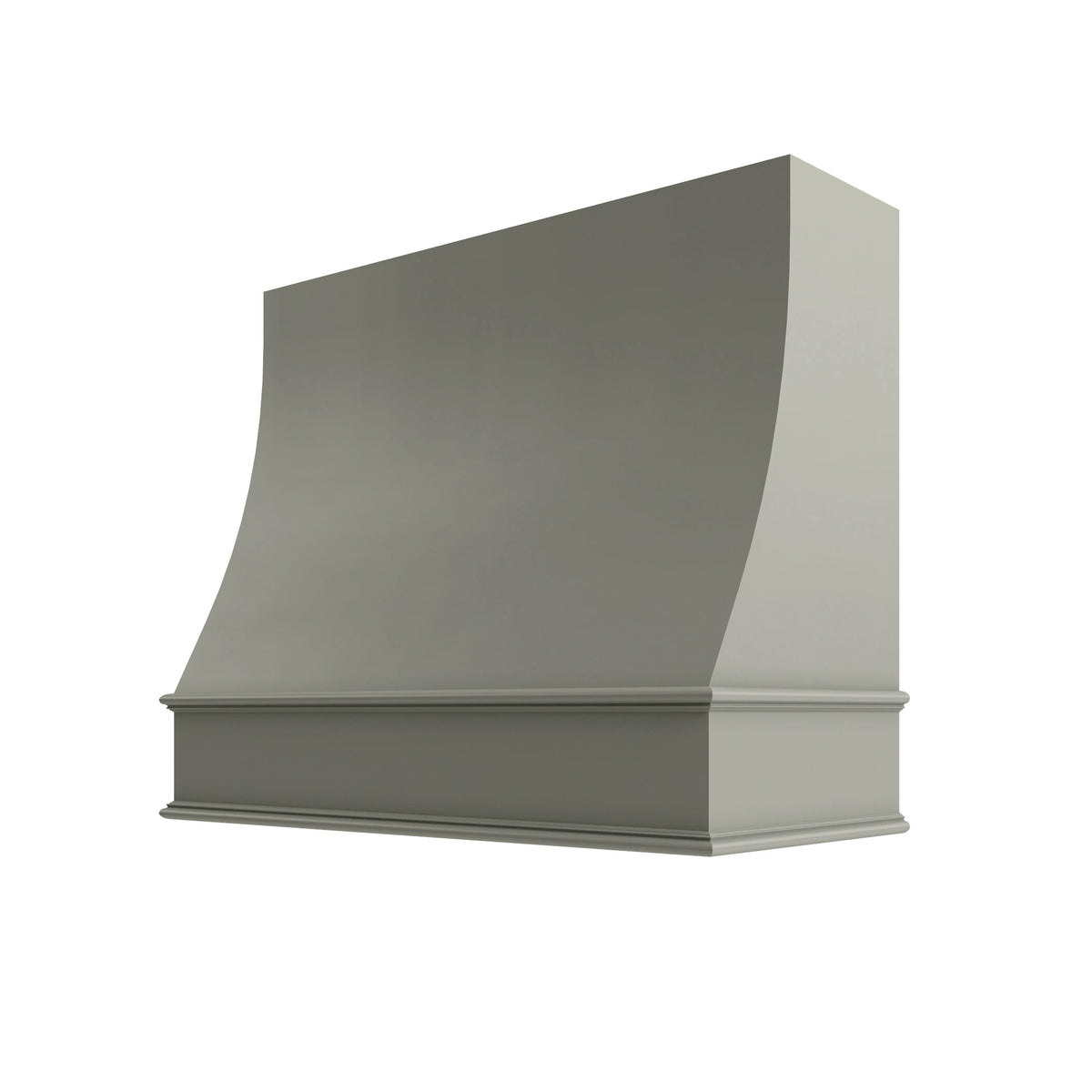 KCD Shaker Moss Sloped Hood Classic Trim - 42" W x 30" H - product photo