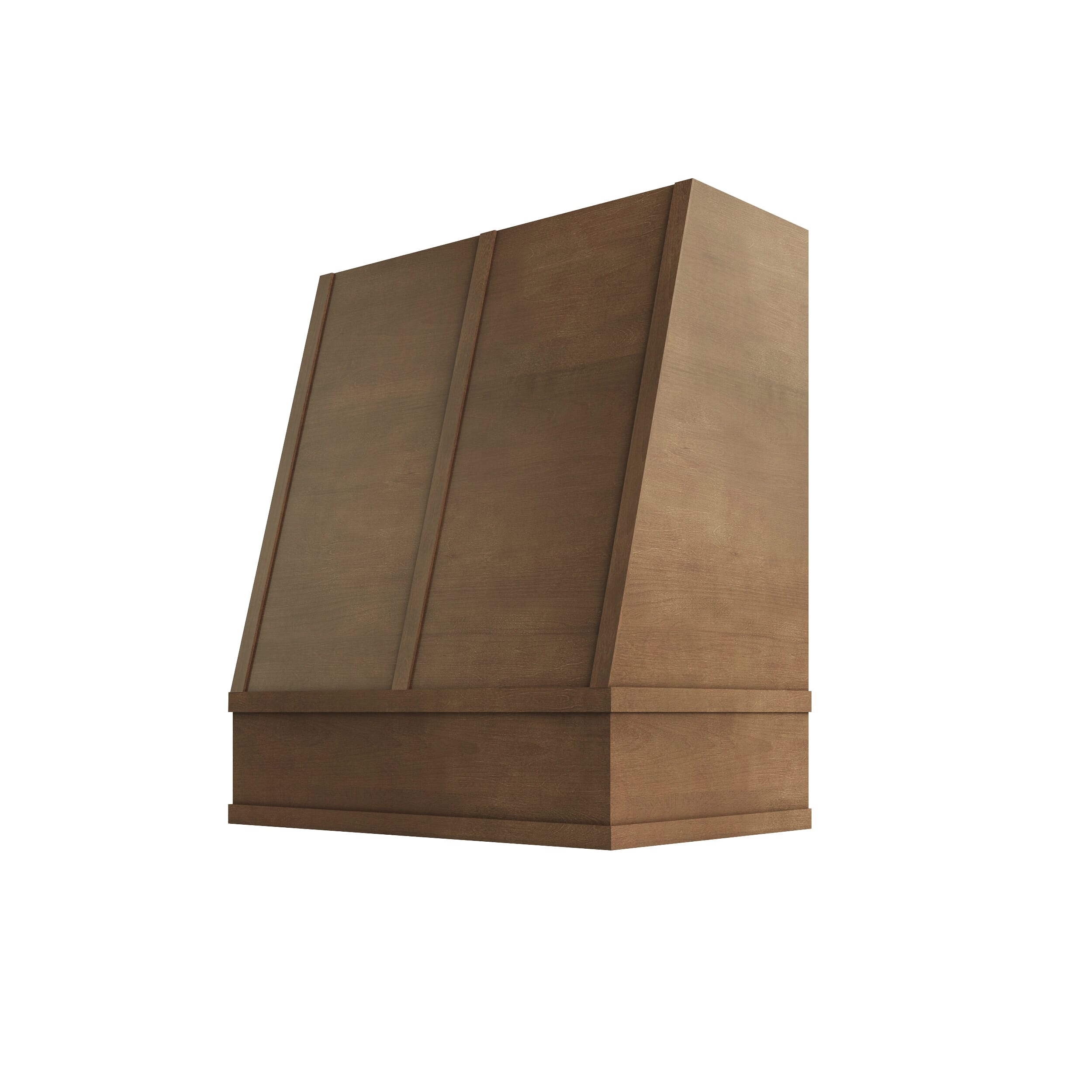 KCD Shaker Kodiak Angled Hood with Strapping Flat Trim - 30" W x 30" H - product photo