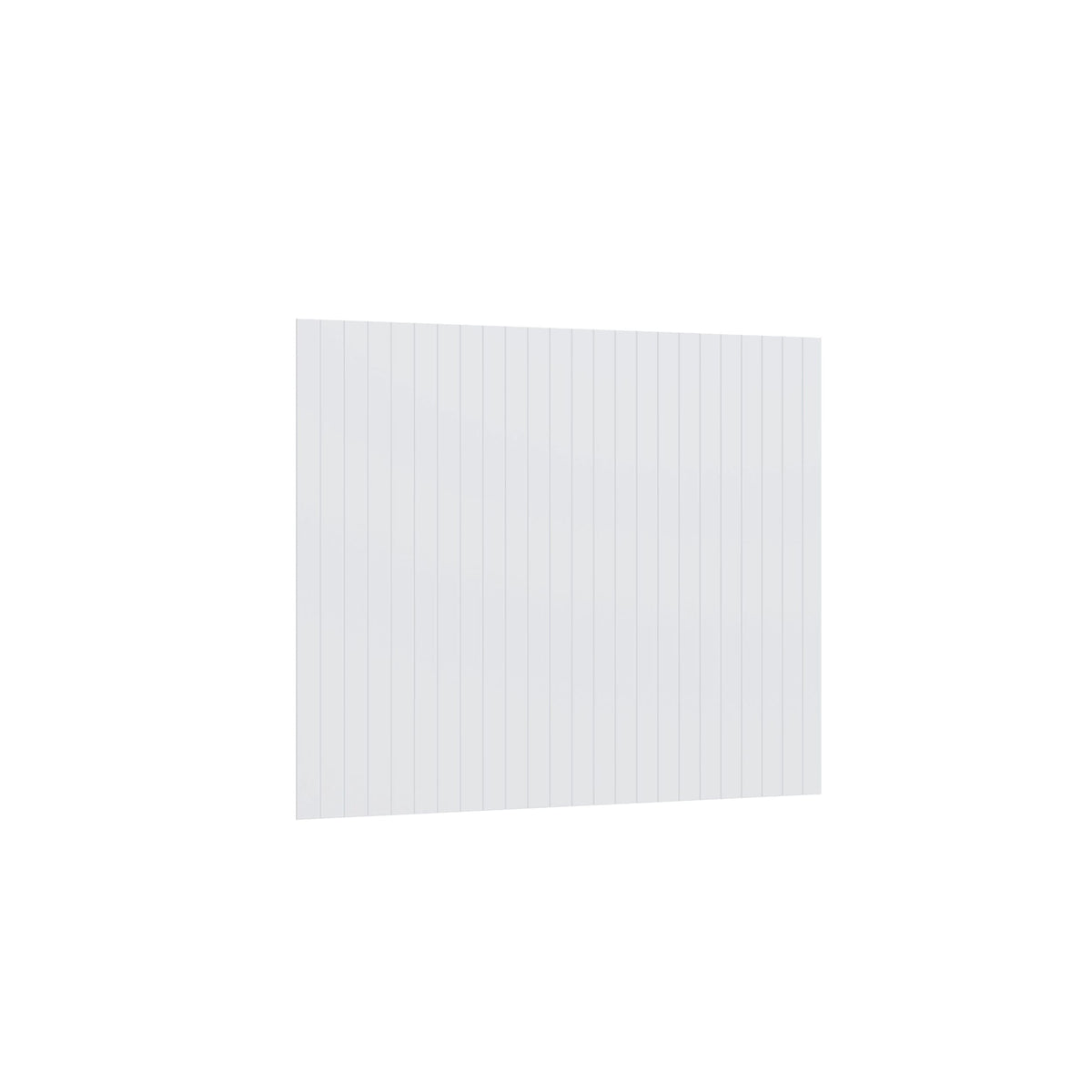 KCD Brooklyn Bright White Bead Board - 48" W x 42" H x 0.25" D - product photo