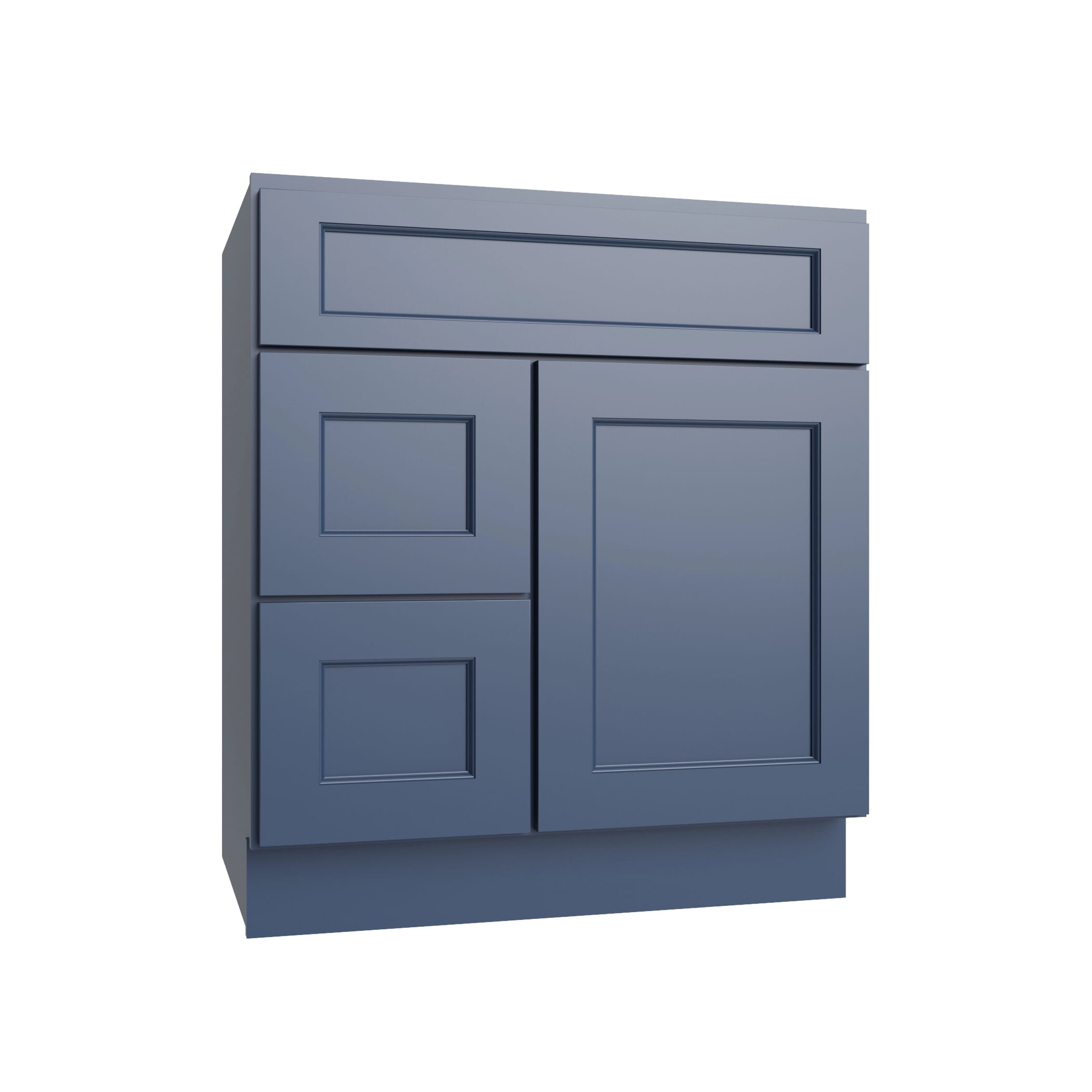 KCD Brooklyn Midnight Vanity Sink Base Left Drawer Stacking Cabinet - 30" W - product photo