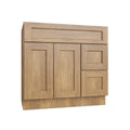 KCD Brooklyn Fawn Vanity Sink Base Right Drawer Stacking Cabinet - 36" W - product photo