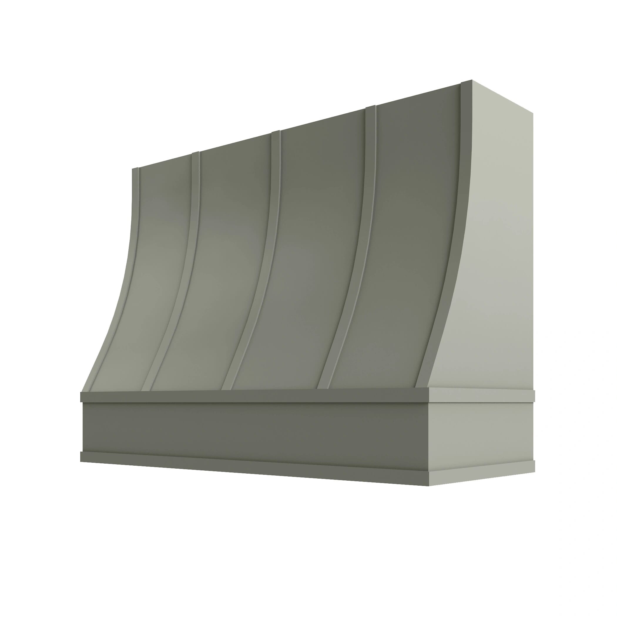 KCD Shaker Moss Sloped Hood with Strapping Flat Trim - 48" W x 48" H - product photo