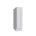 KCD Shaker Designer White Single Door Full Height Base Cabinet - 9" W - product photo