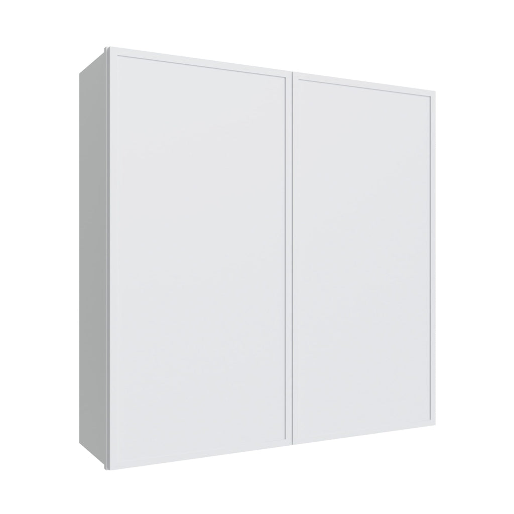 KCD Oslo White Double Door Wall Cabinet - 42" W x 42" H - product photo
