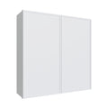KCD Oslo White Double Door Wall Cabinet - 42" W x 42" H - product photo