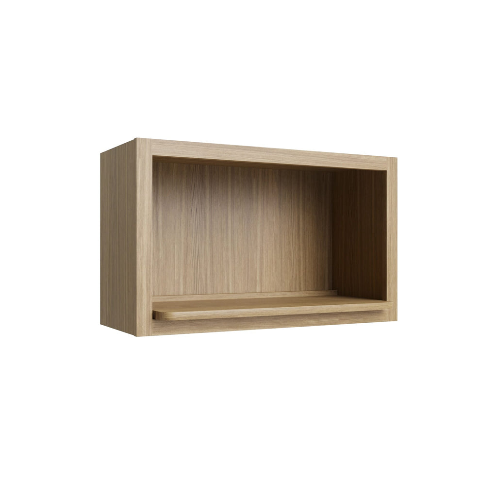 KCD Oslo Oak Microwave Wall Cabinet 18Hx30Wx12D - product photo