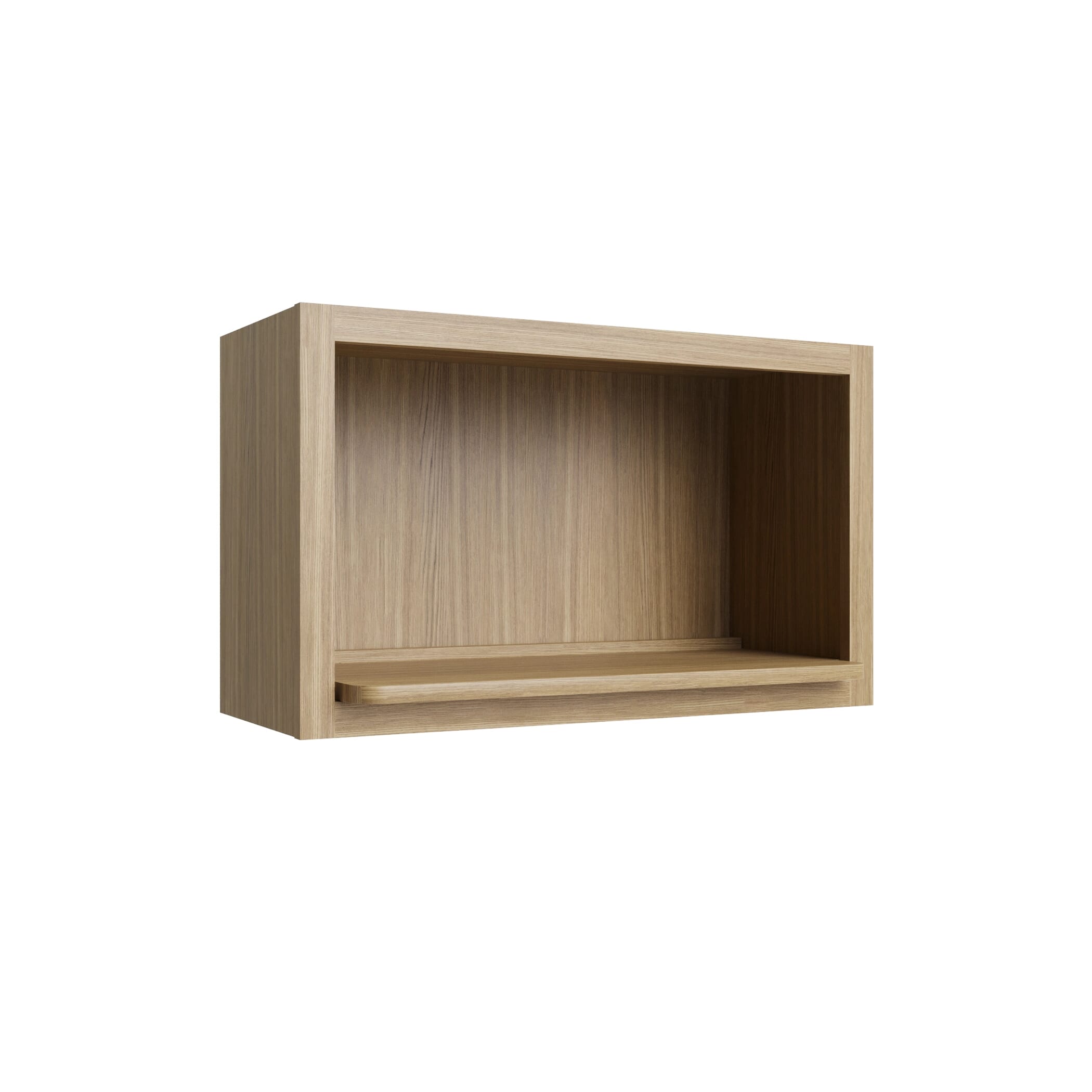 KCD Oslo Oak Microwave Wall Cabinet 18Hx30Wx12D - product photo