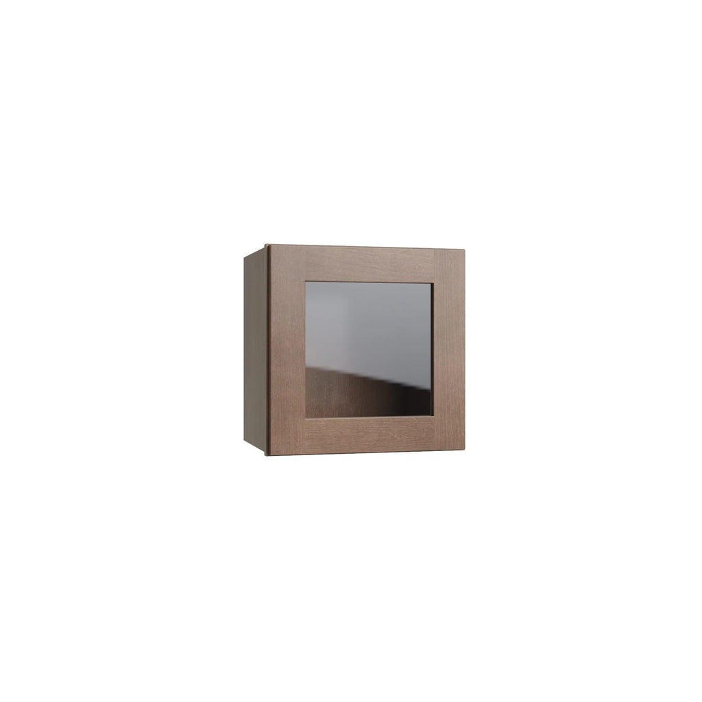 KCD Shaker Kodiak 15" Wall Stacking Cabinets with Glass - product photo
