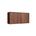 KCD Oslo Classic Walnut Double Door Wall Cabinet - 30" W x 18" H - product photo