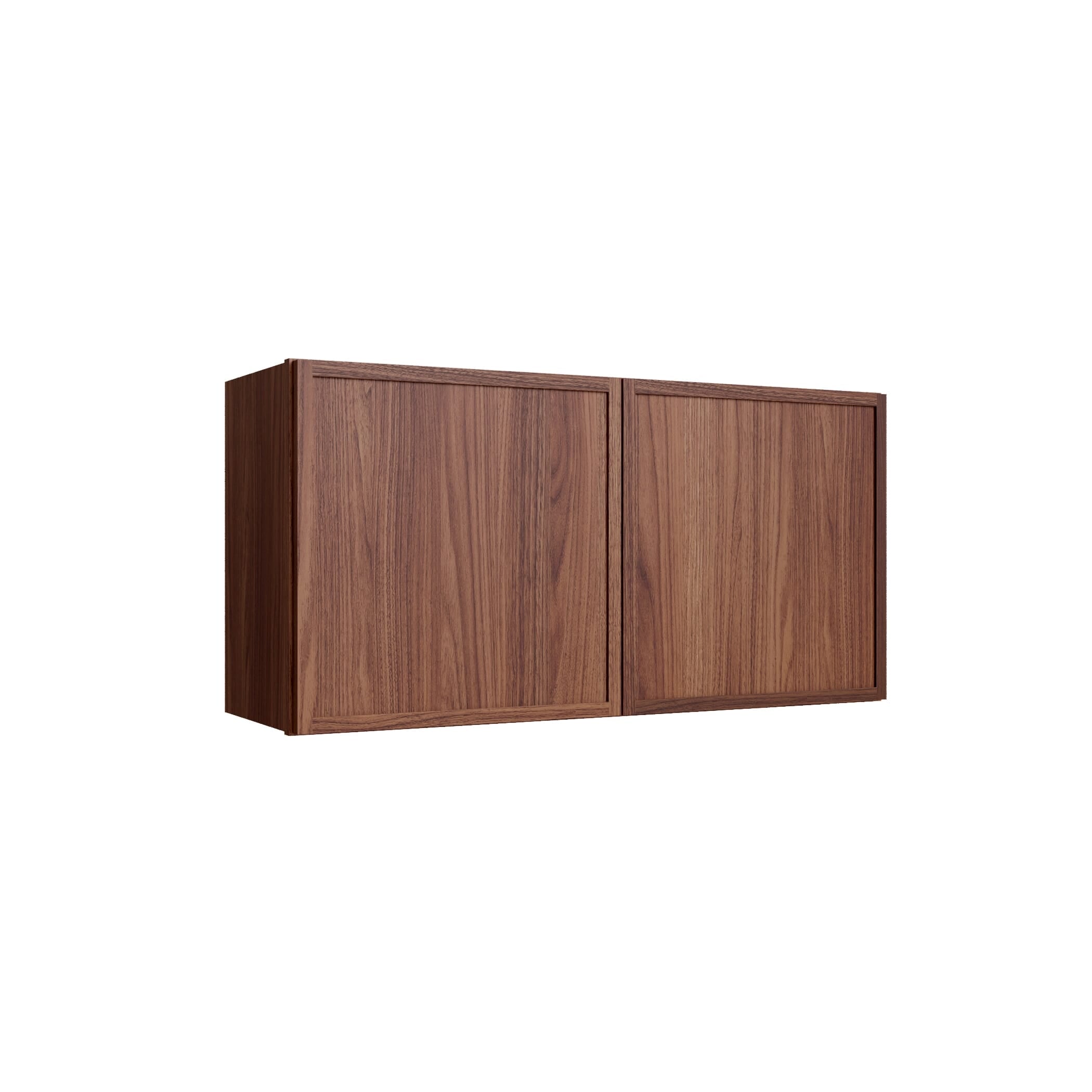 KCD Oslo Classic Walnut Double Door Wall Cabinet - 30" W x 18" H - product photo