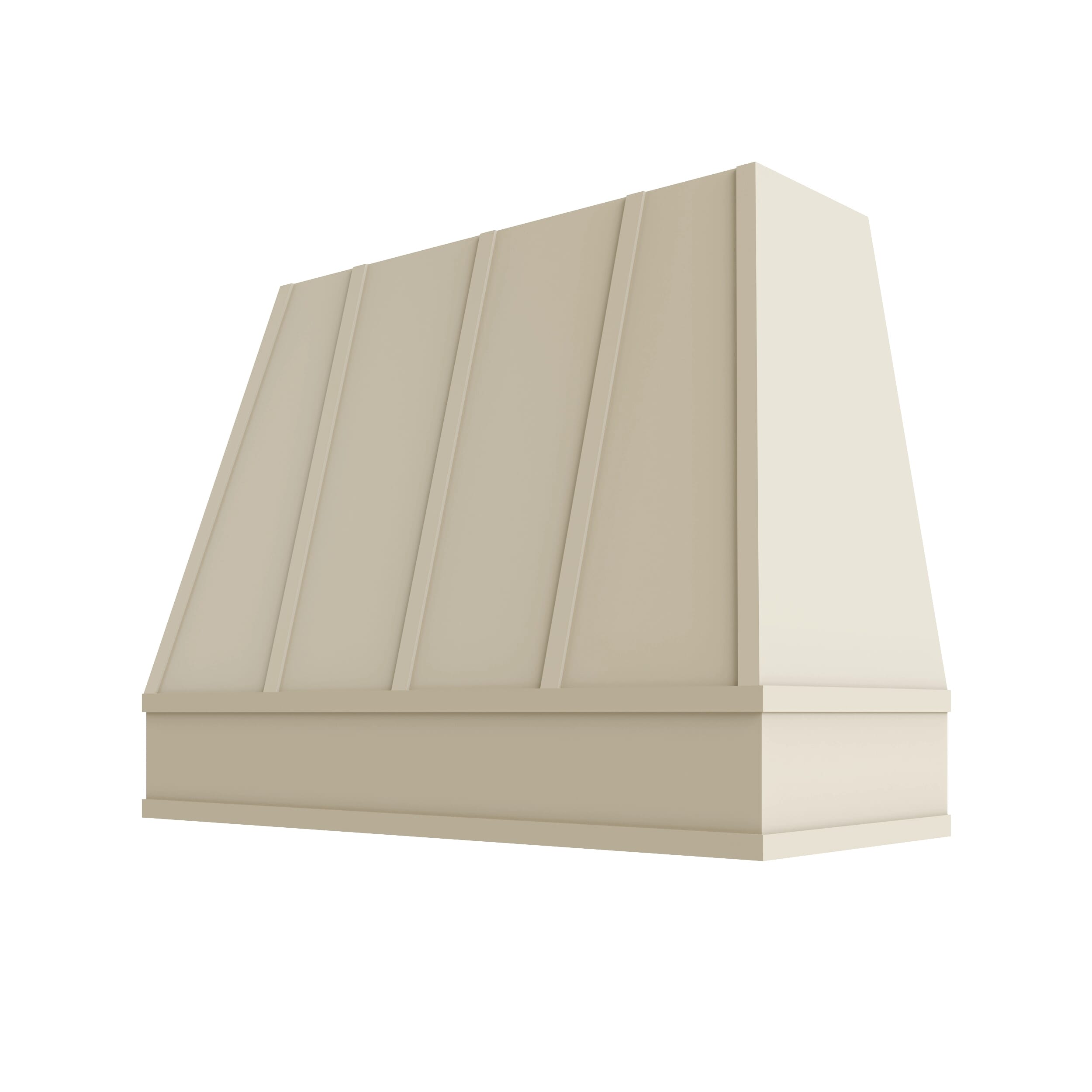 KCD Brooklyn Pearl Tapered Hood with Strapping Flat Trim - 48" W x 36" H - product photo