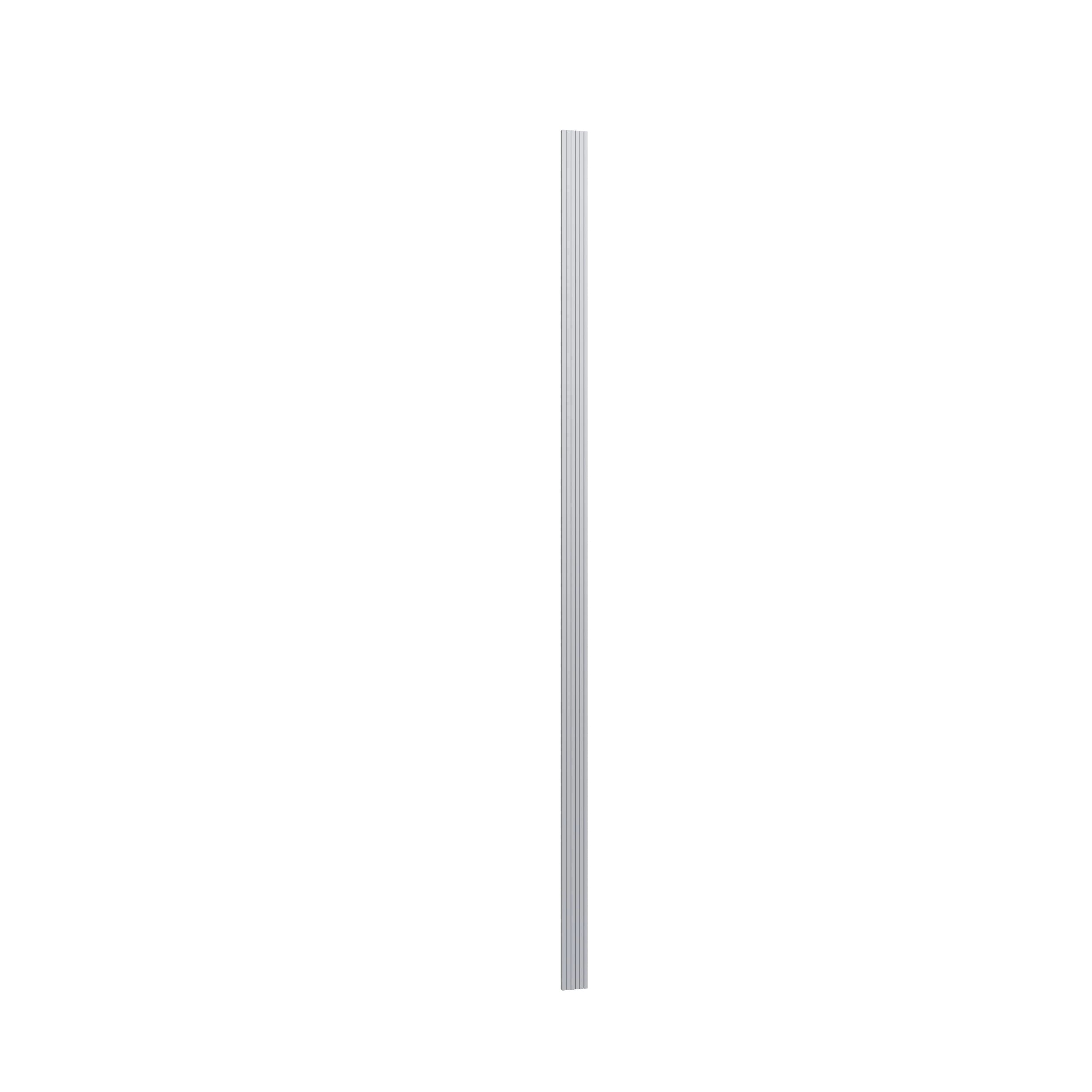 KCD Essential Gray Fluted Filler - 3" W x 96" H - product photo