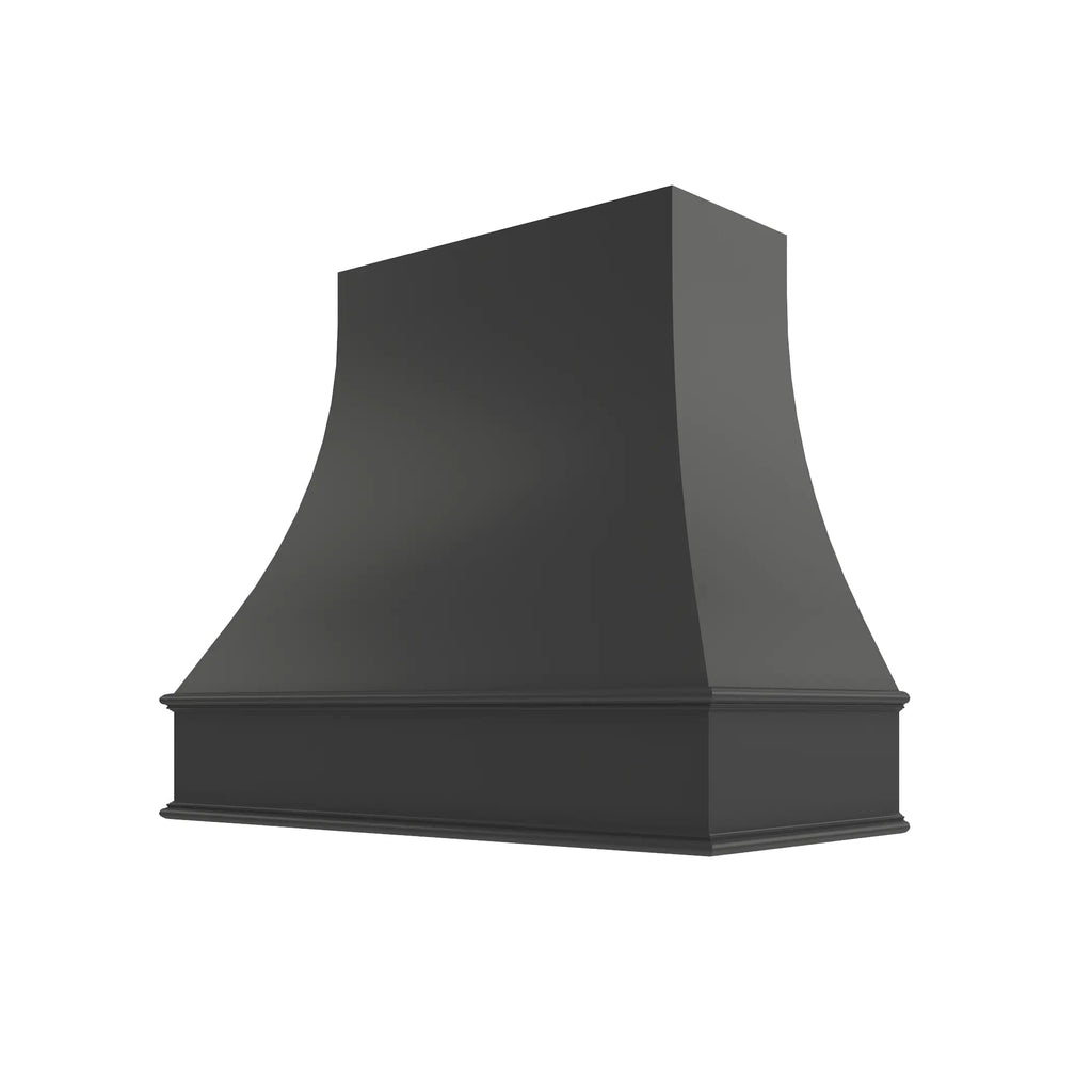 KCD Black Curved Hood Classic Trim - 48" W x 30" H - product photo