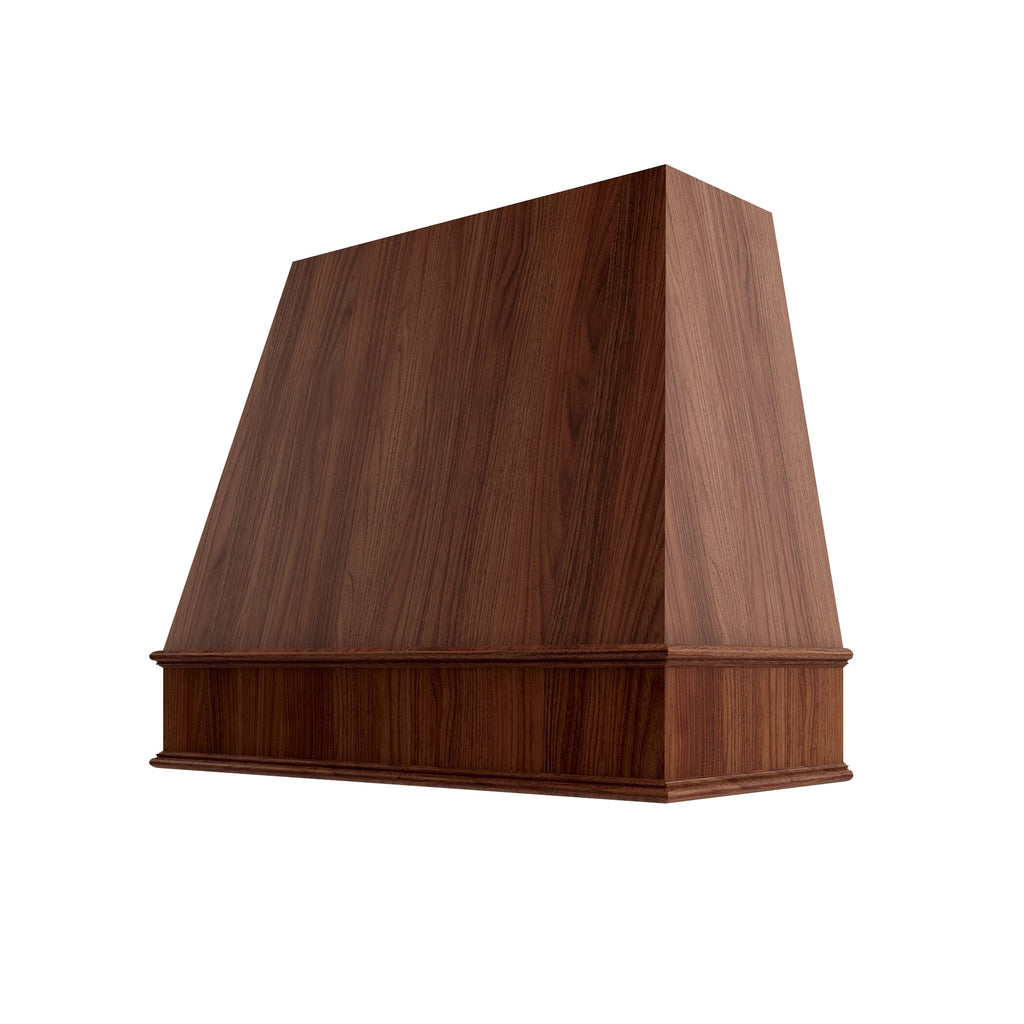 KCD Oslo Classic Walnut Tapered Hood Classic Trim - 36" W x 30" H - product photo
