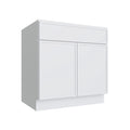 KCD Oslo White Sink Base Cabinet - 33" W - product photo