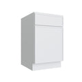 KCD Oslo White Single Door Standard Base Cabinet - 12" W - product photo
