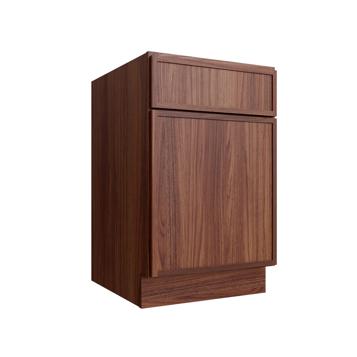 KCD Oslo Classic Walnut Single Door Standard Base Cabinet - 15" W - product photo