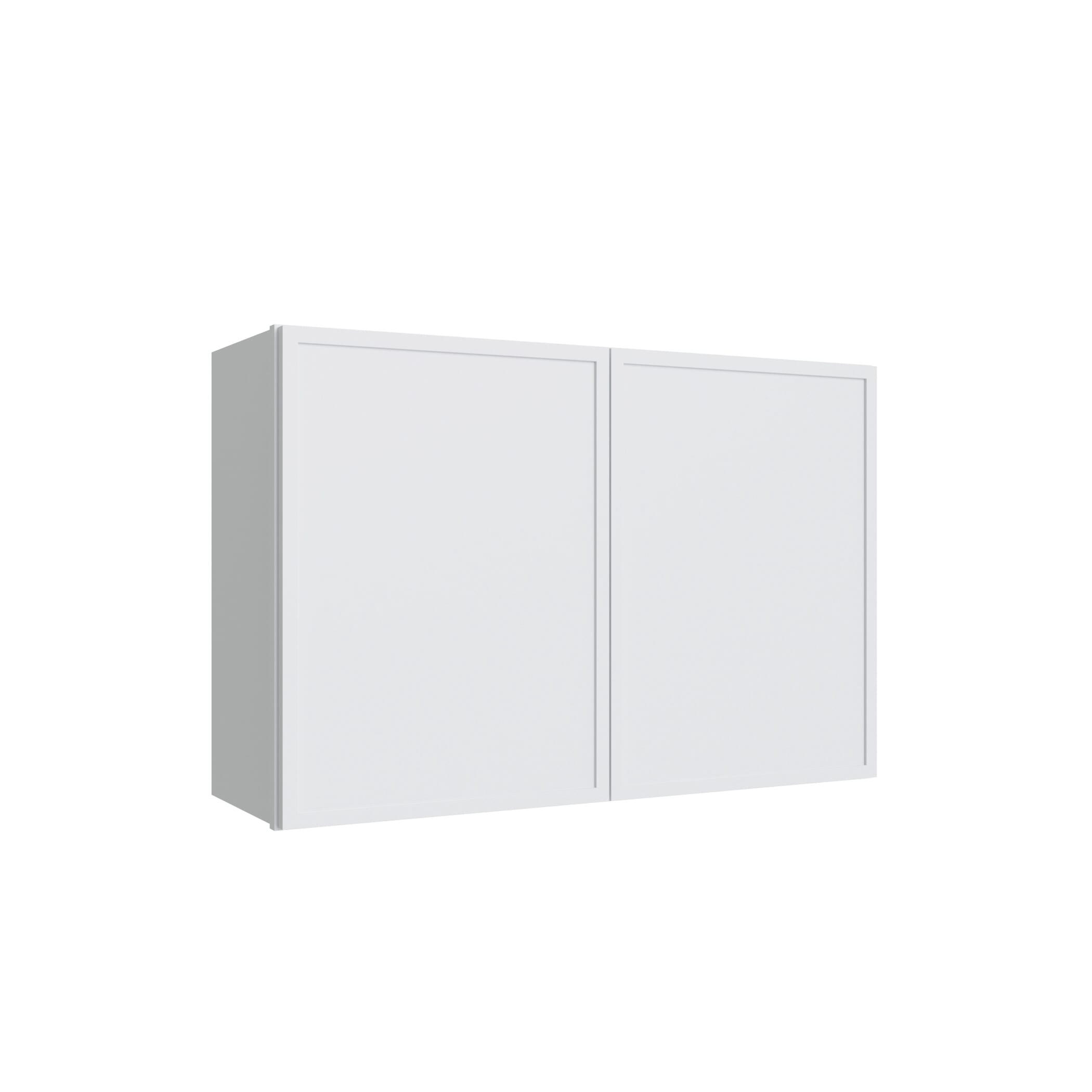 KCD Oslo White Double Door Wall Cabinet - 30" W x 24" H - product photo