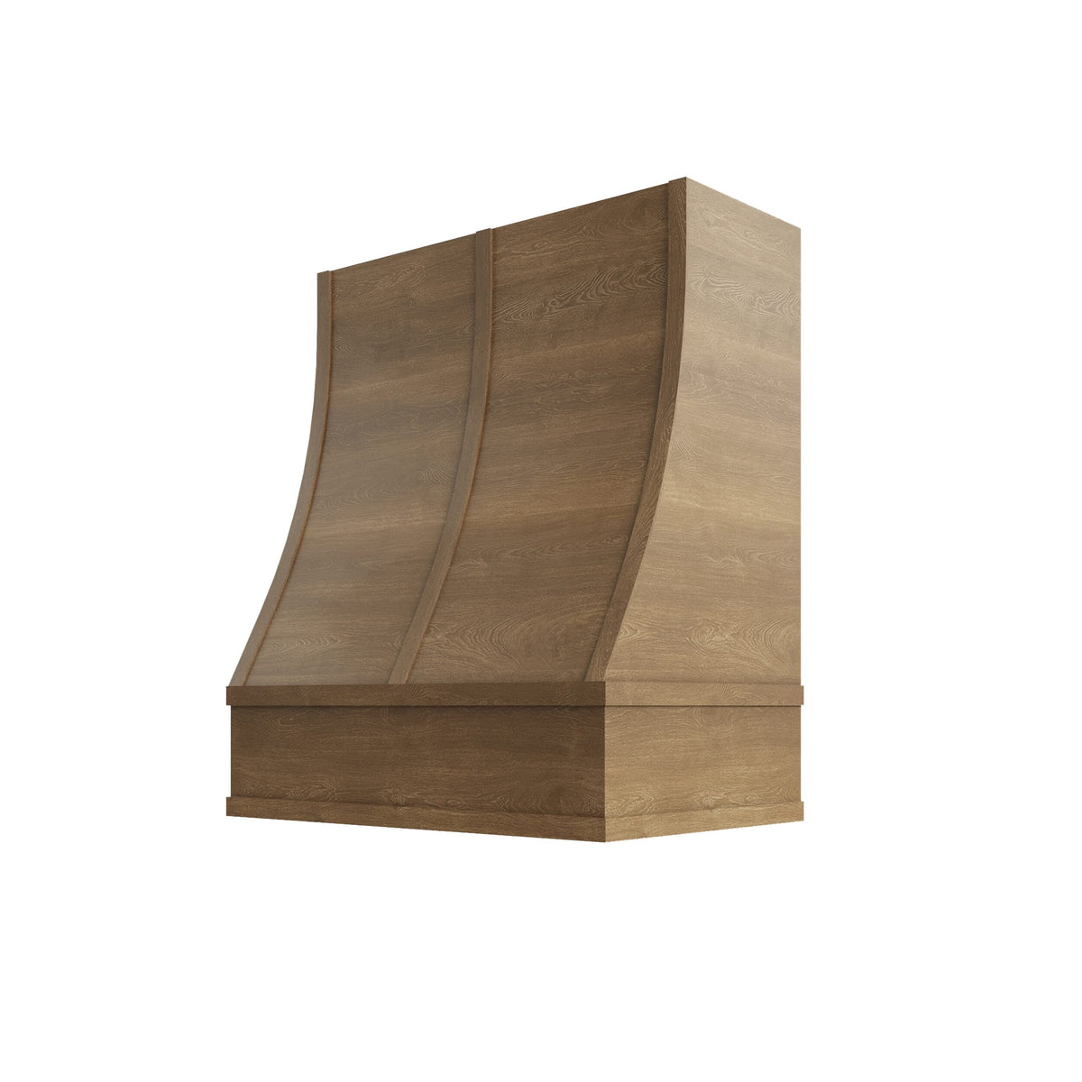 KCD Brooklyn Fawn Sloped Hood with Strapping Flat Trim - 30" W x 36" H - product photo