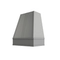 KCD Brooklyn Modern Gray Tapered Hood with Strapping Flat Trim - 30" W x 30" H - product photo