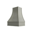 KCD Shaker Moss Curved Hood with Strapping Flat Trim - 30" W x 36" H - product photo