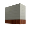 KCD Shaker Moss Box Hood with Shiplap Walnut Band - 42" W x 48" H - product photo