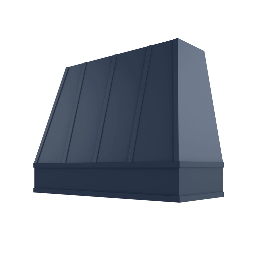 KCD Brooklyn Midnight Tapered Hood with Strapping Flat Trim - 48" W x 30" H - product photo