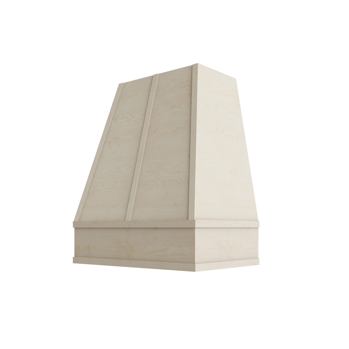 KCD Raw Tapered Hood with Strapping Flat Trim - 30" W x 36" H - product photo
