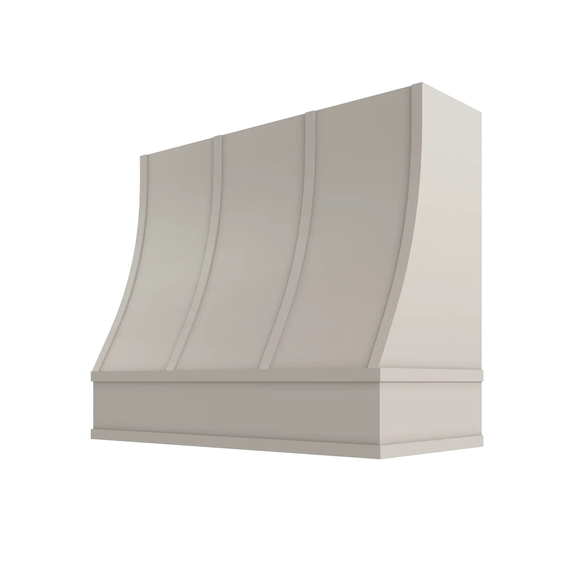 KCD Shaker Sand Sloped Hood with Strapping Flat Trim - 42" W x 48" H - product photo
