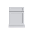 KCD Brooklyn Bright White Corner Sink Front for 42" Space - 27" W - product photo
