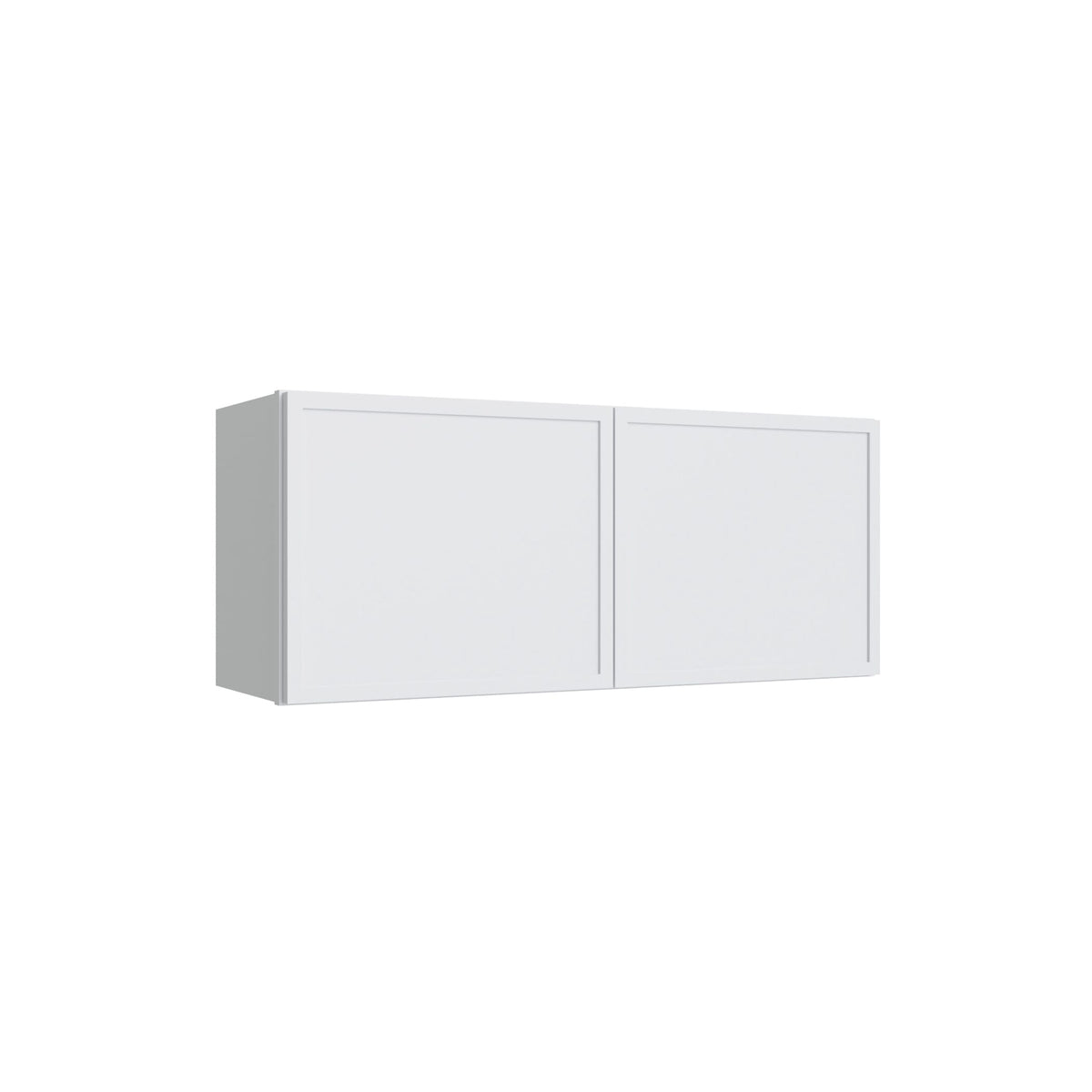 KCD Oslo White Double Door Wall Cabinet - 33" W x 15" H - product photo