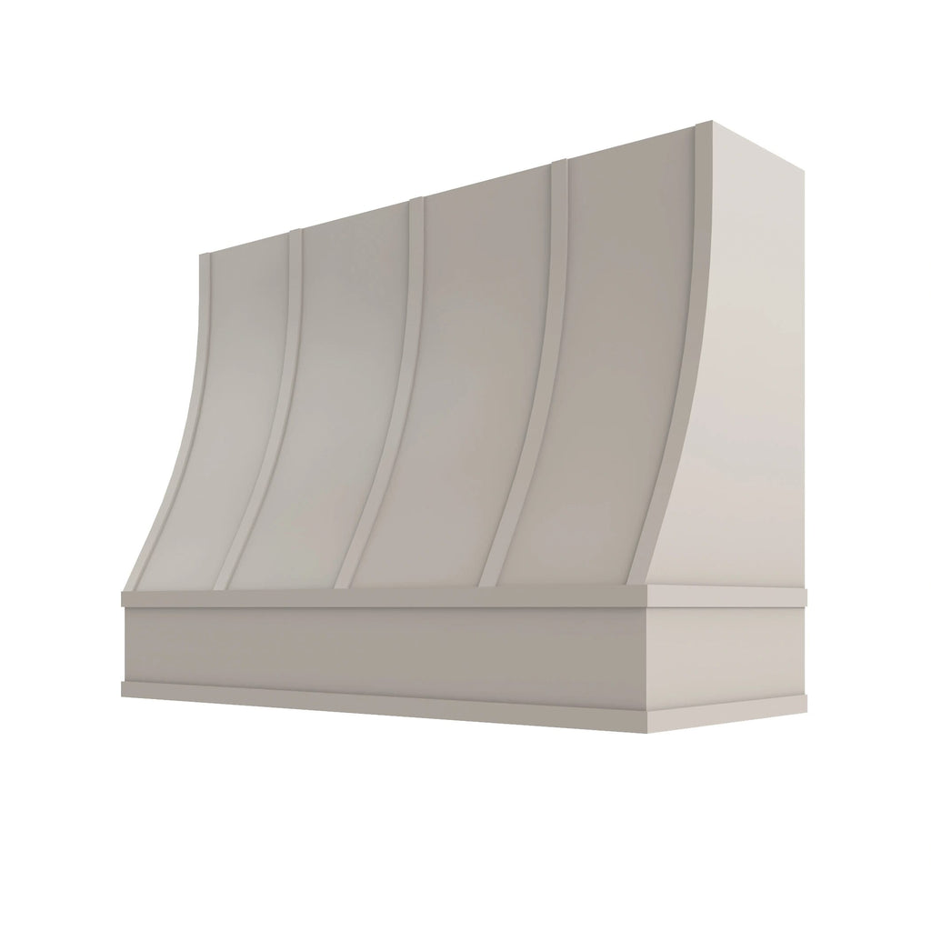 KCD Shaker Sand Sloped Hood with Strapping Flat Trim - 48" W x 48" H - product photo