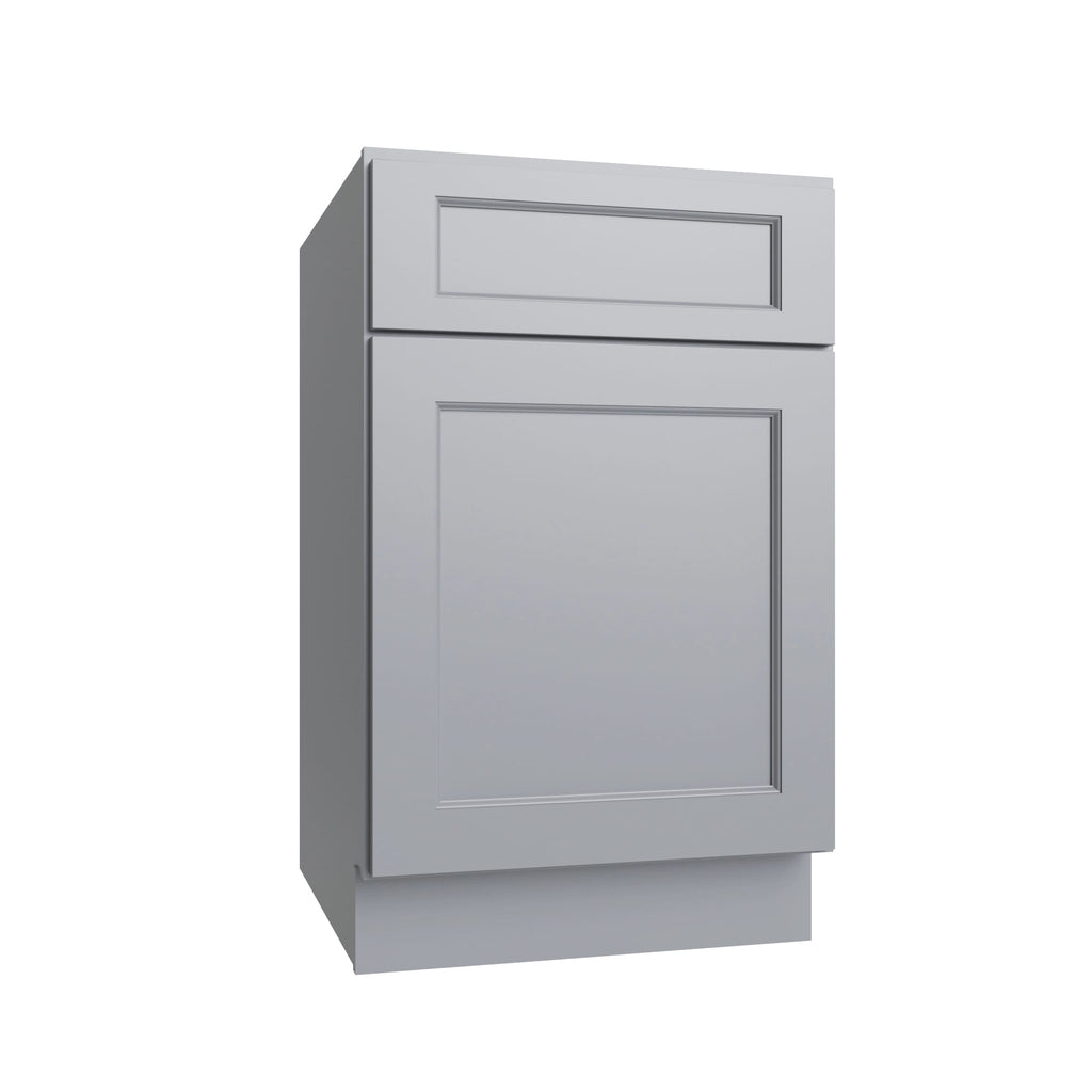 KCD Brooklyn Modern Gray Single Door Standard Base Cabinet - 21" W - product photo