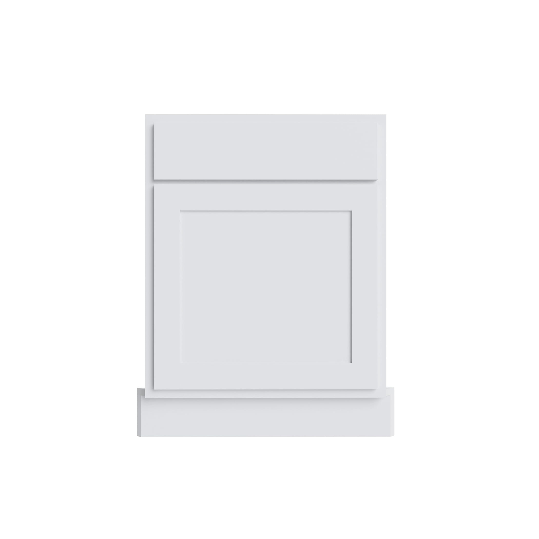 KCD Essential White Corner Sink Front for 42" Space - 27" W - product photo