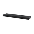 KCD Black Floating Shelf - 12" D x 48" W - product photo