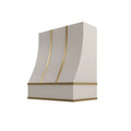 KCD Shaker Sand Sloped Hood with Brass Strapping - 30" W x 30" H - product photo