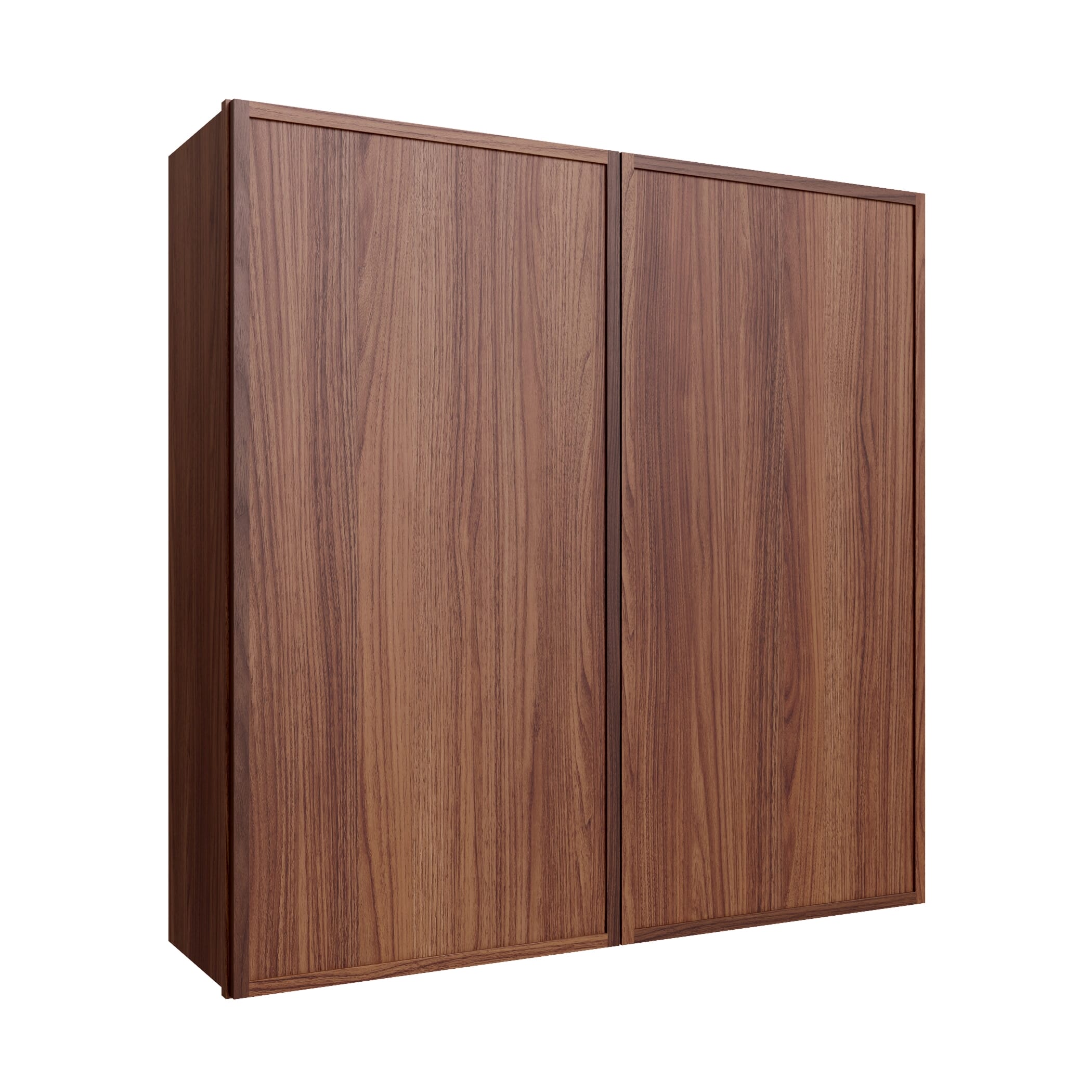 KCD Oslo Classic Walnut Double Door Wall Cabinet - 42" W x 42" H - product photo