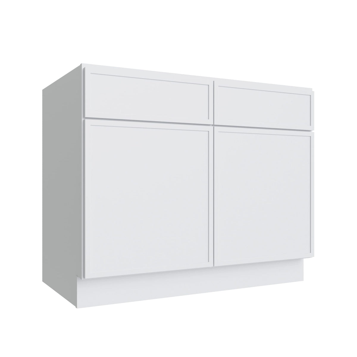 KCD Oslo White Sink Base Cabinet w/ CS - 42" W - product photo