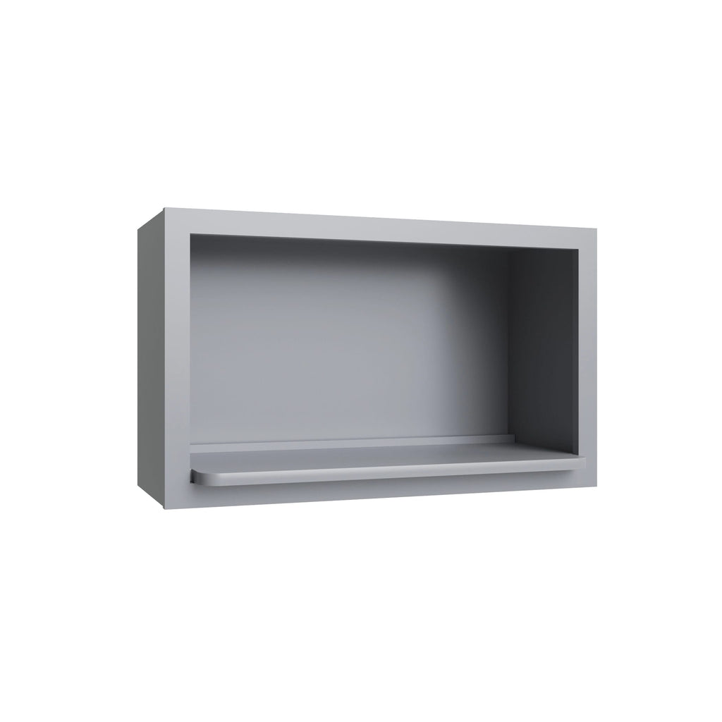 KCD Brooklyn Modern Gray Microwave Wall Cabinet 18Hx30Wx12D - product photo