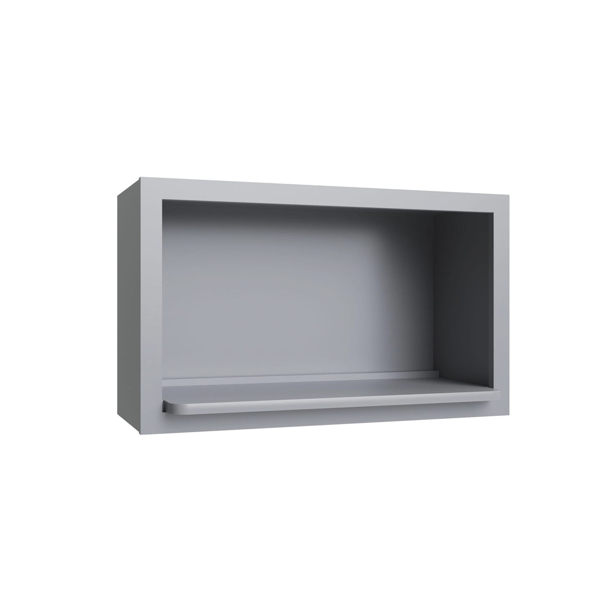 KCD Brooklyn Modern Gray Microwave Wall Cabinet 18Hx30Wx12D - product photo