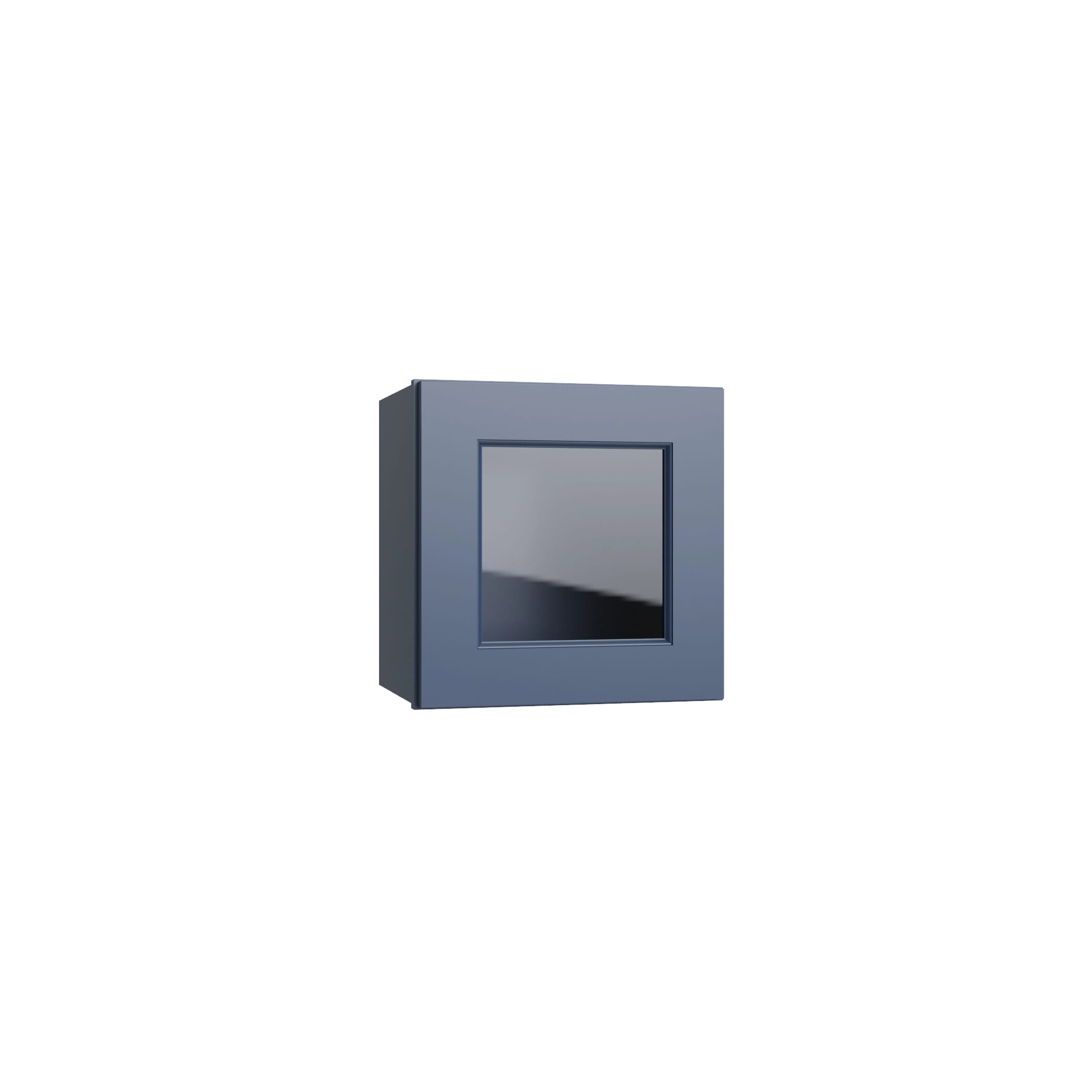 KCD Brooklyn Midnight 15" Wall Stacking Cabinets with Glass - product photo