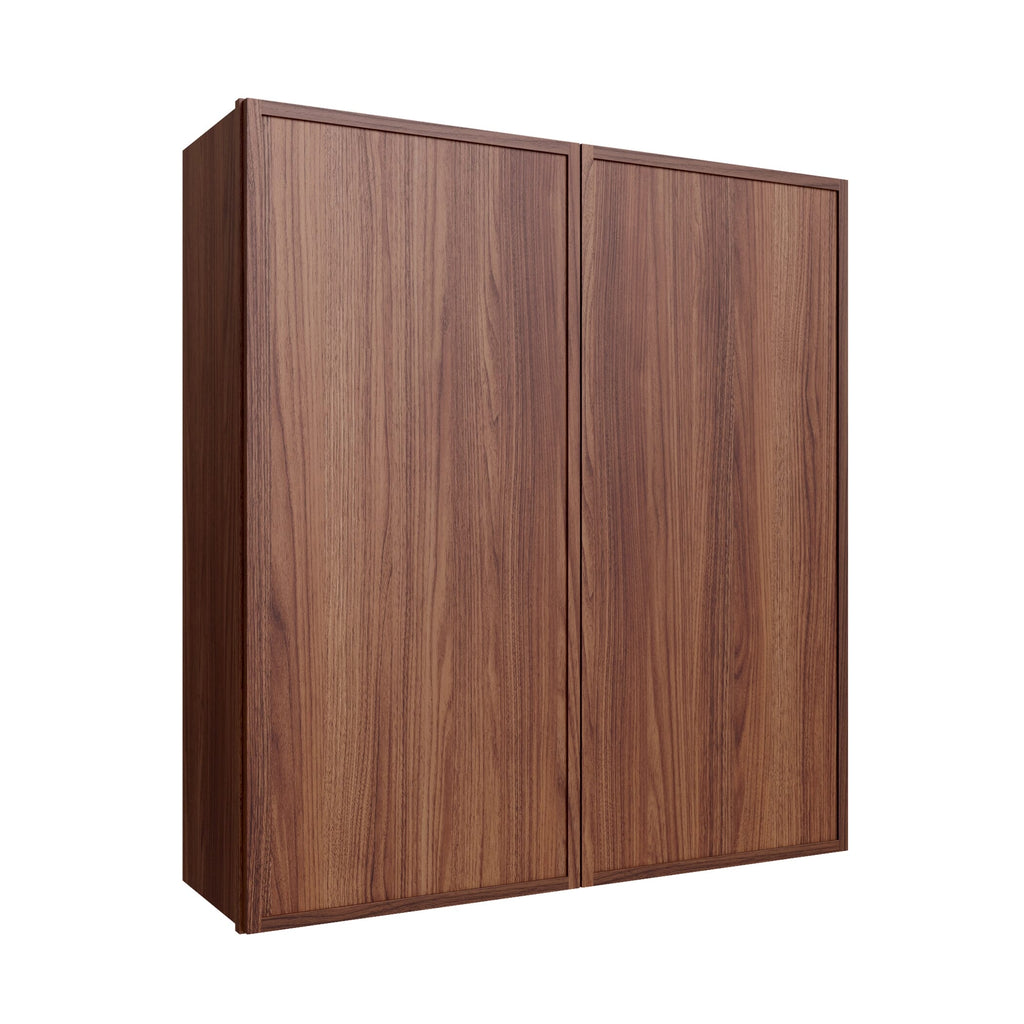 KCD Oslo Classic Walnut Double Door Wall Cabinet - 30" W x 42" H - product photo