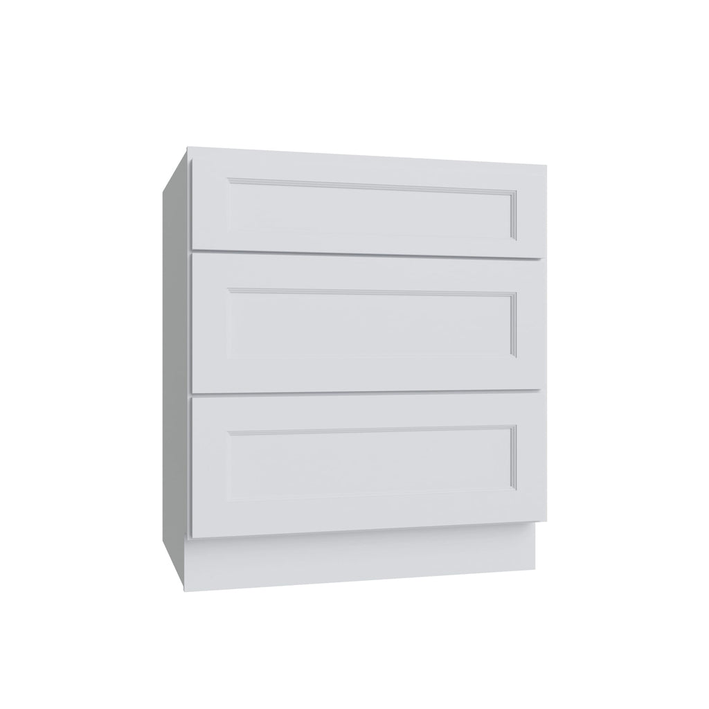 KCD Brooklyn Bright White Drawer Base Cabinet - 21" W - product photo