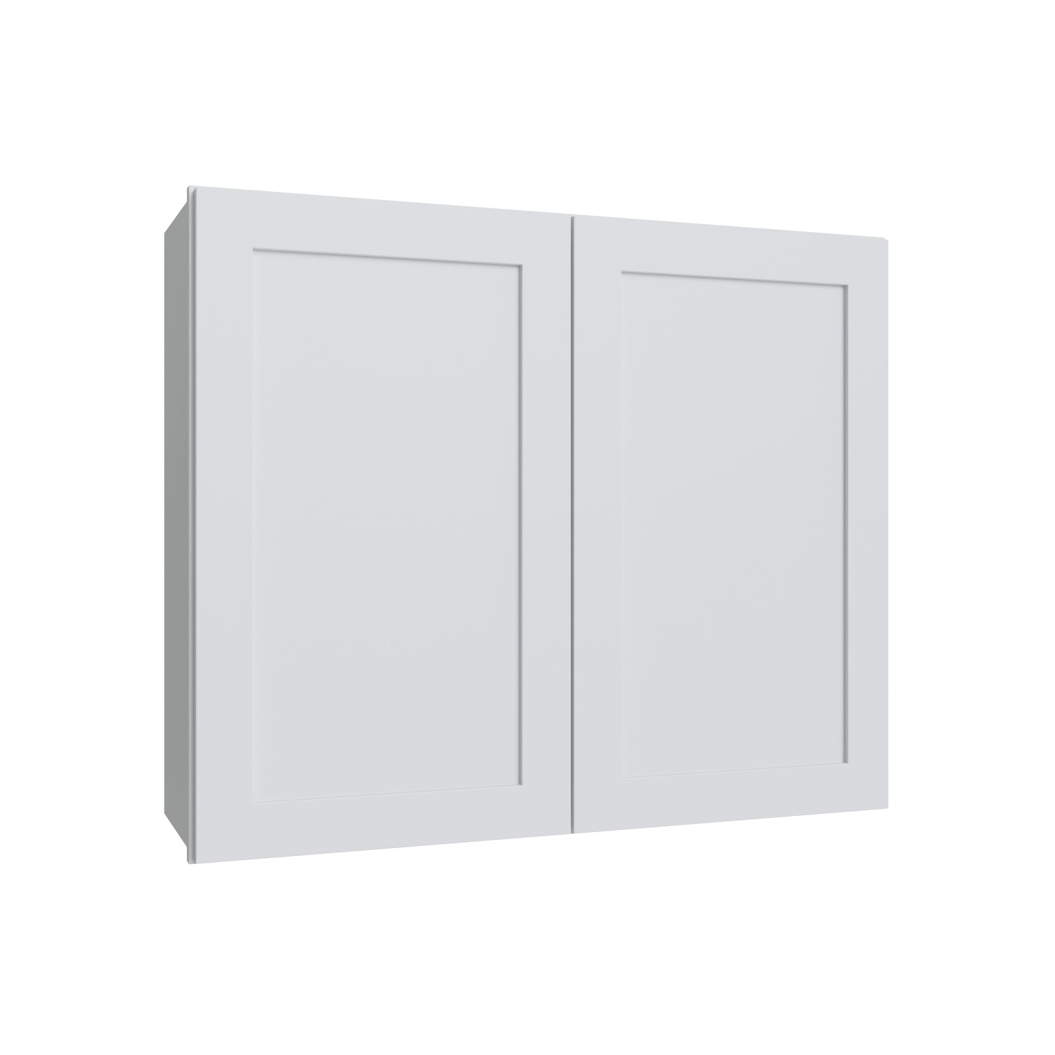 KCD Shaker Designer White Double Door Wall Cabinet - 42" W x 30" H - product photo