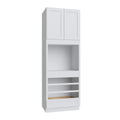 KCD Brooklyn Bright White Oven Cabinet - 33" W x 96" H - product photo